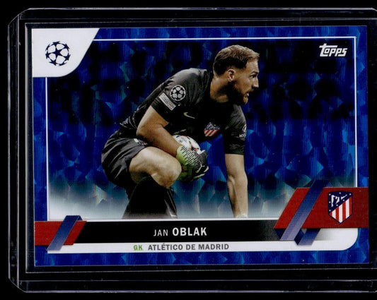 2022-23 Topps UEFA Club Competitions #107 Jan Oblak Icy Blue Foil #/99