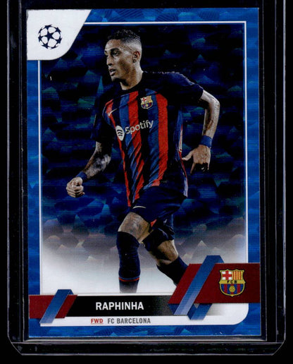 2022-23 Topps UEFA Club Competitions #164 Raphinha Icy Blue Foil #/99