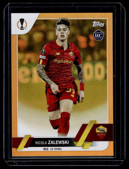 2022-23 Topps UEFA Club Competitions #59 Nicola Zalewski Orange Foil #/25