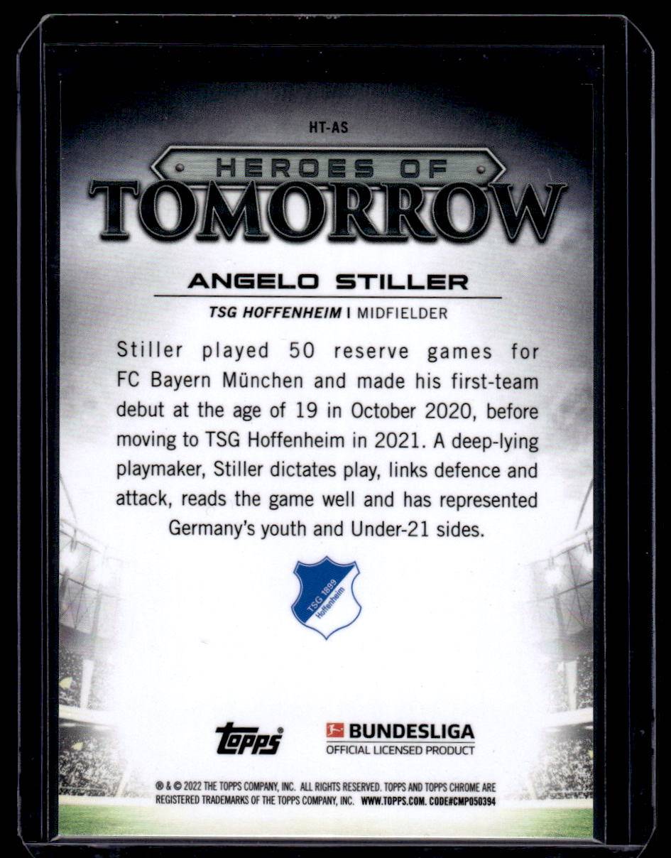 2021-22 Topps Chrome Bundesliga #HT-AS Angelo Stiller Heroes of Tomorrow