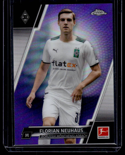 2021-22 Topps Chrome Bundesliga #77 Florian Neuhaus Purple Refractors #/299