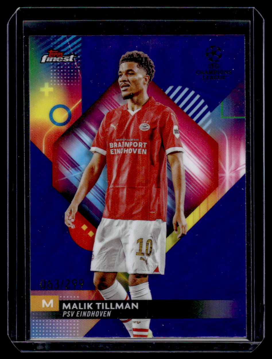 2023-24 Finest UEFA Club Competitions #25 Malik Tillman Purple #/299