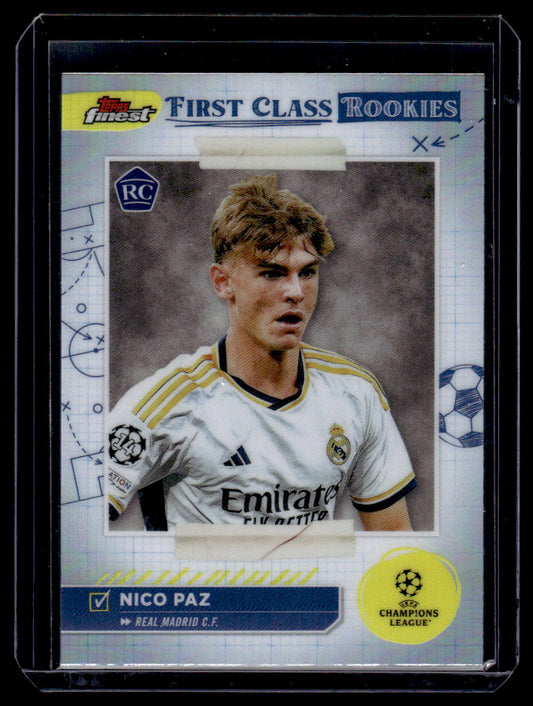 2023-24 Finest UEFA Club Competitions #FR-4 Nico Paz Finest First Class Rookies