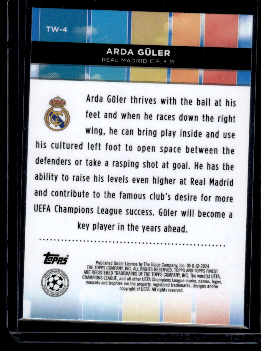 2023-24 Finest UEFA Club Competitions #TW-4 Arda Güler Top of the World