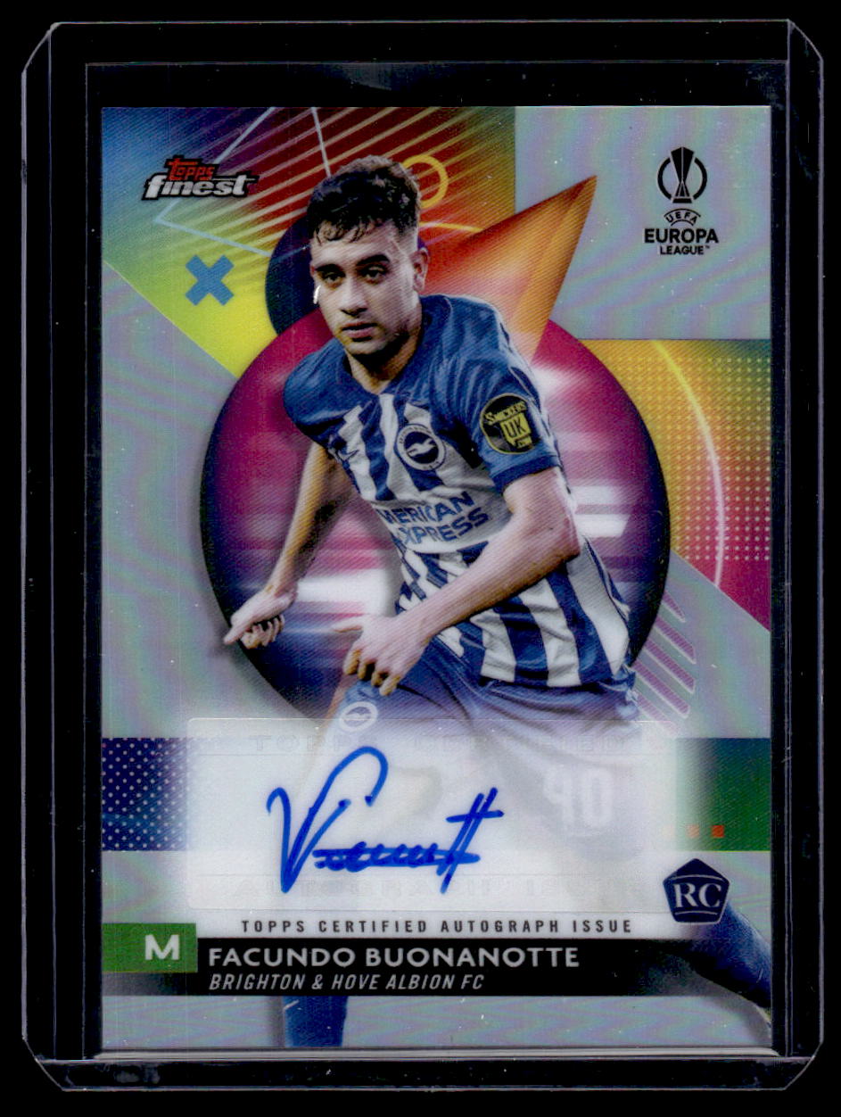 2023-24 Finest UEFA Club Competitions #A-FB Facundo Buonanotte Base Autographs