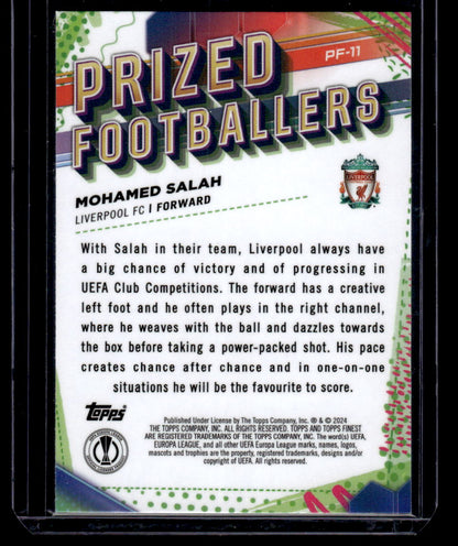 2023-24 Finest UEFA Club Competitions #PF-11 Mohamed Salah Prized Footballers