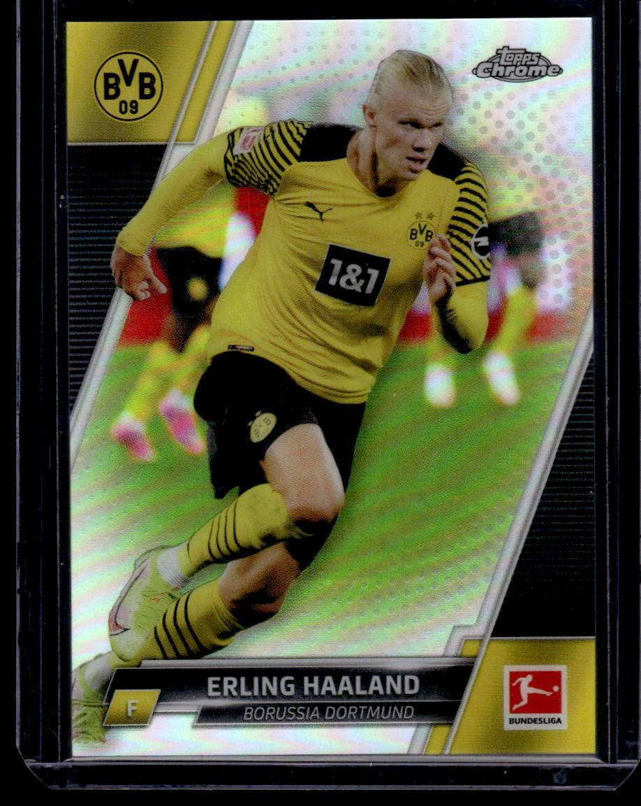 2021-22 Topps Chrome Bundesliga #30 Erling Haaland Refractor