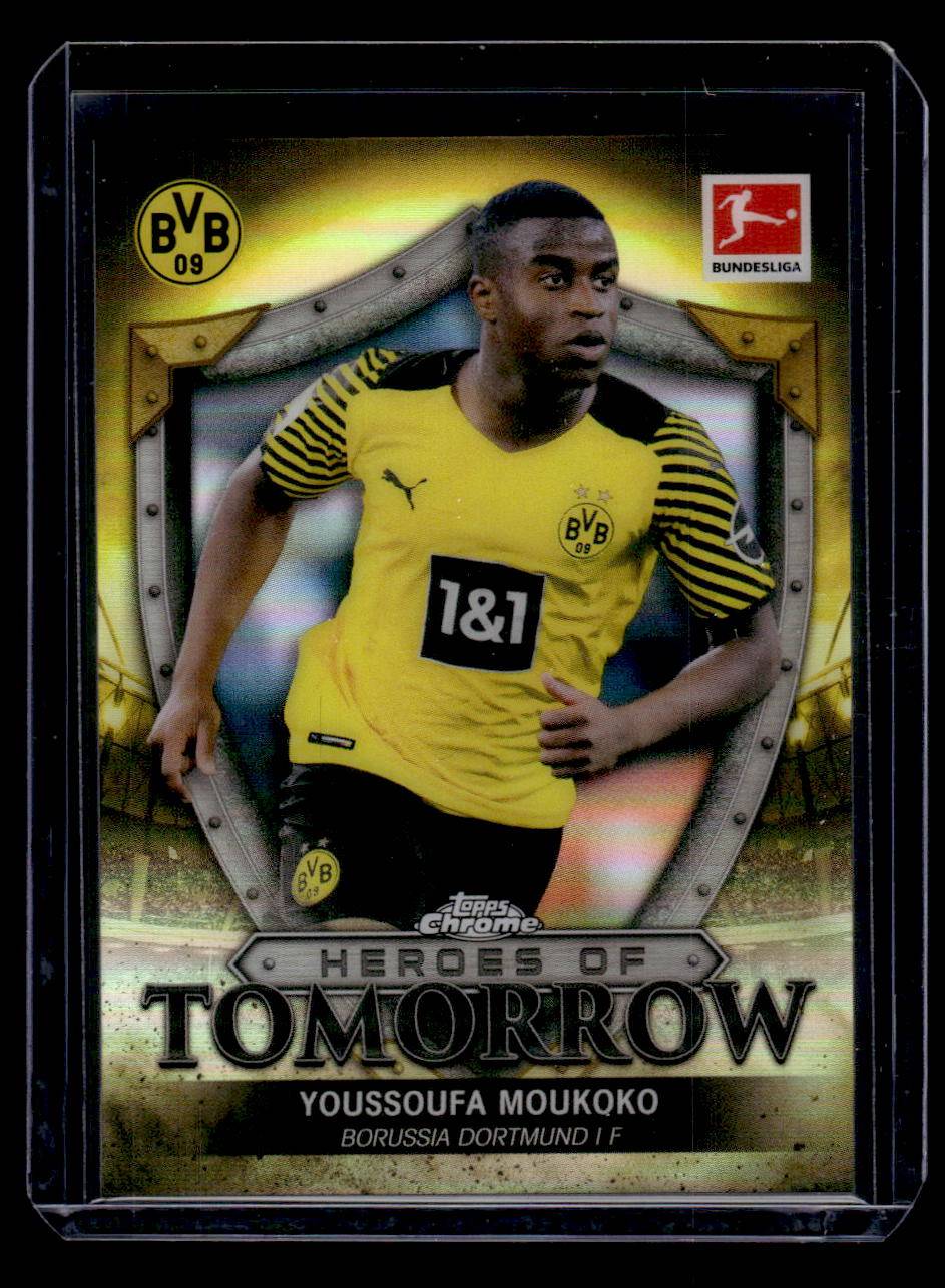 2021-22 Topps Chrome Bundesliga #HT-YM Youssoufa Moukoko Heroes of Tomorrow