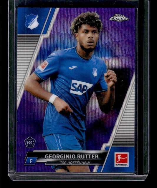 2021-22 Topps Chrome Bundesliga #53 Georginio Rutter Purple Refractors #/299