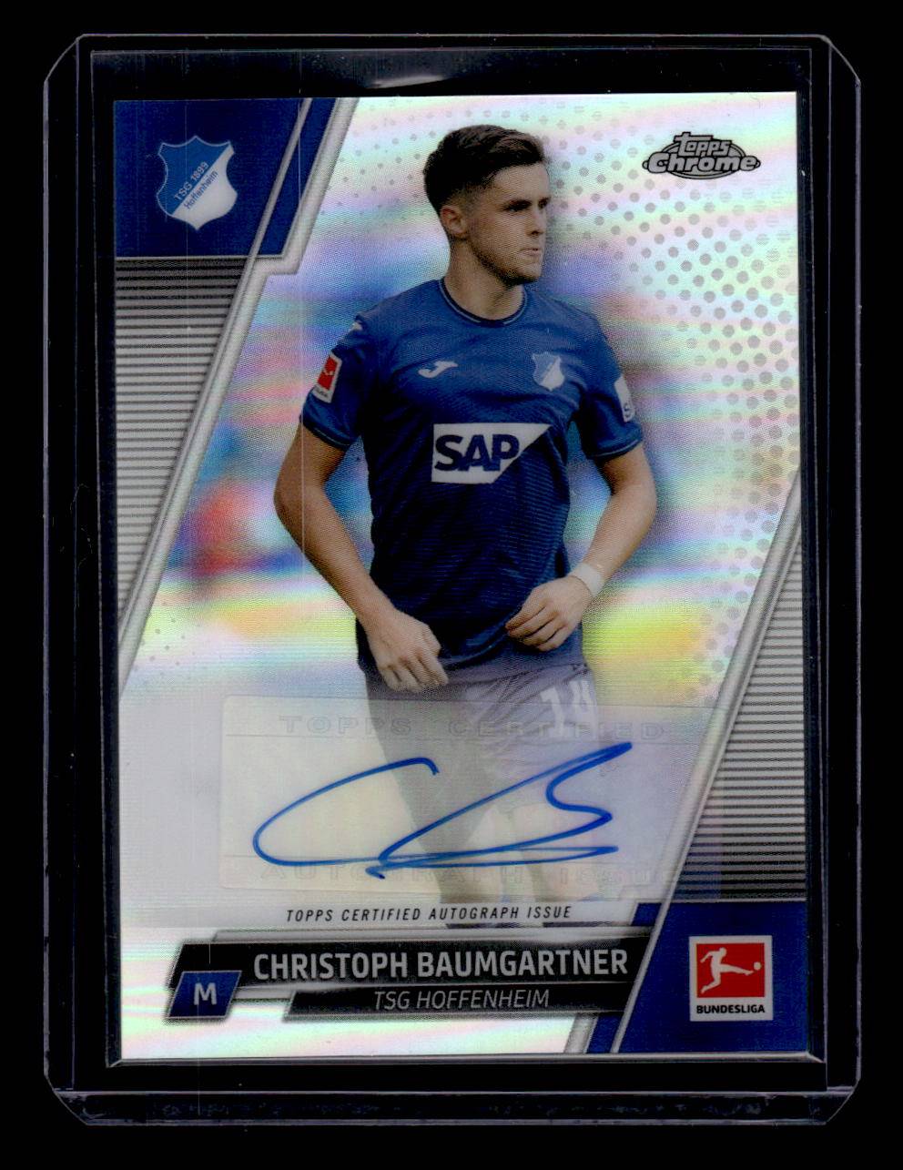 2021-22 Topps Chrome Bundesliga #BCA-CBA Christoph Baumgartner Autographs