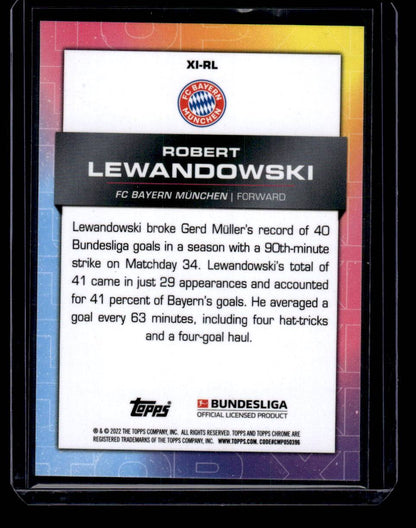 2021-22 Topps Chrome Bundesliga #XI-RL Robert Lewandowski Top XI