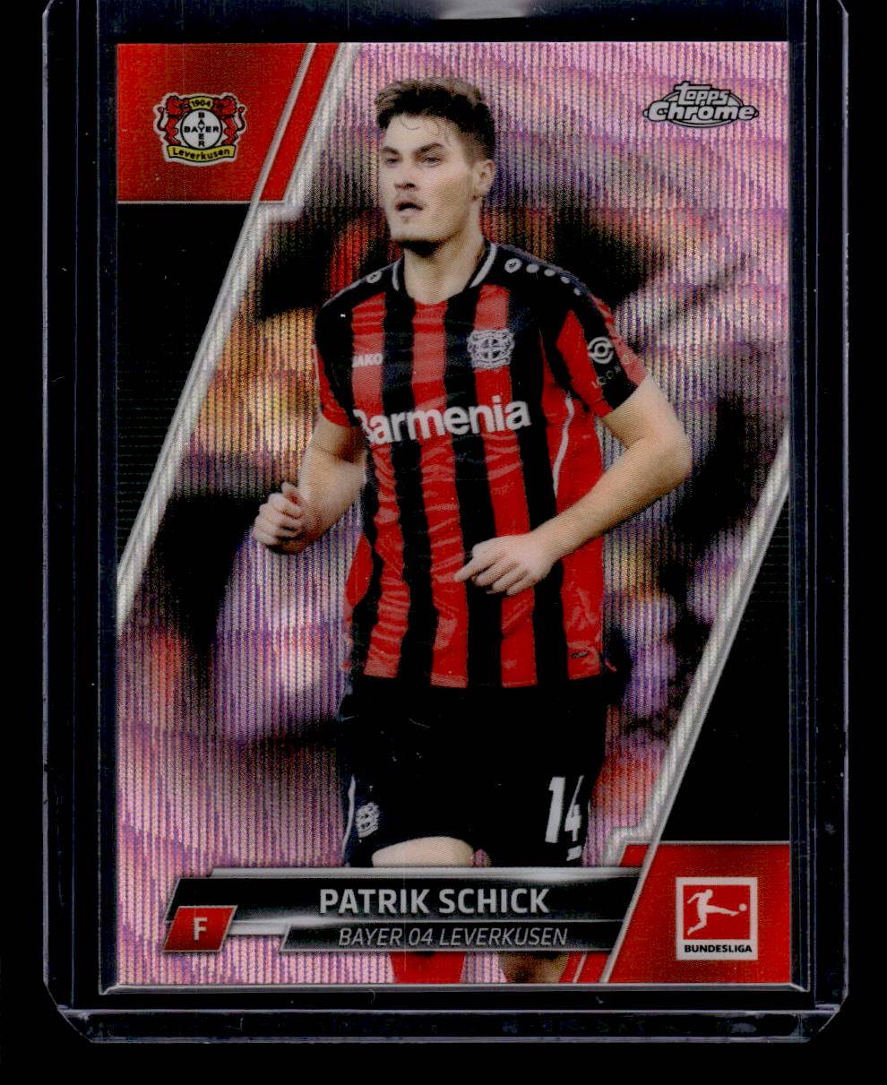 2021-22 Topps Chrome Bundesliga #71 Patrik Schick Pink Wave Refractors #/75