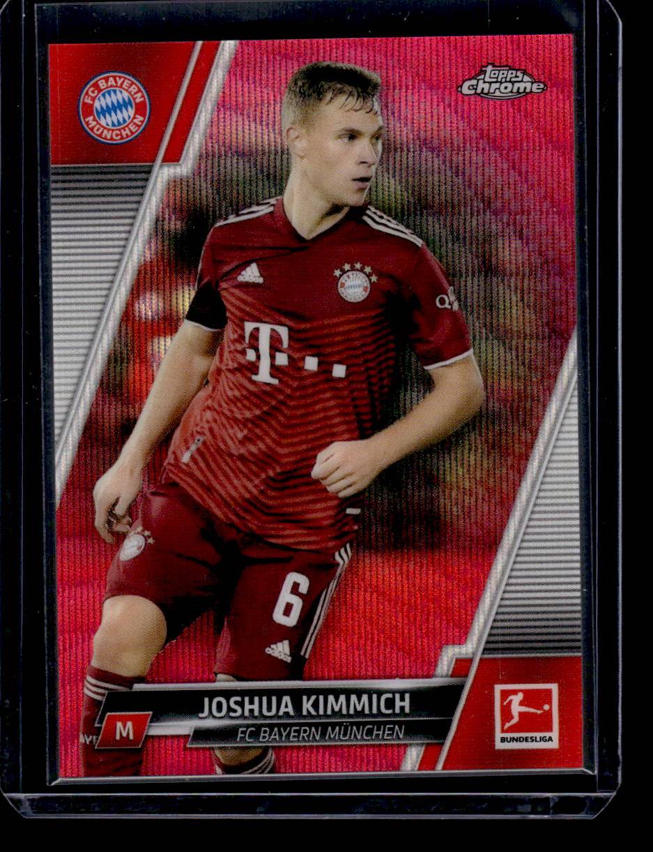 2021-22 Topps Chrome Bundesliga #87 Joshua Kimmich Magenta Wave Refractors #/399