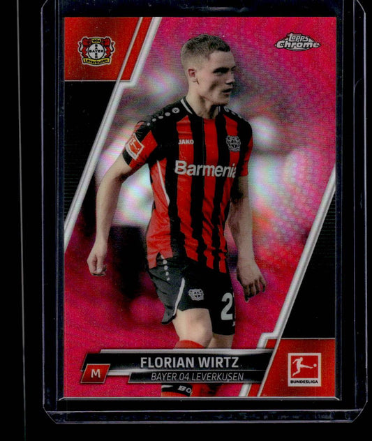 2021-22 Topps Chrome Bundesliga #69 Florian Wirtz Magenta Wave Refractors #/399