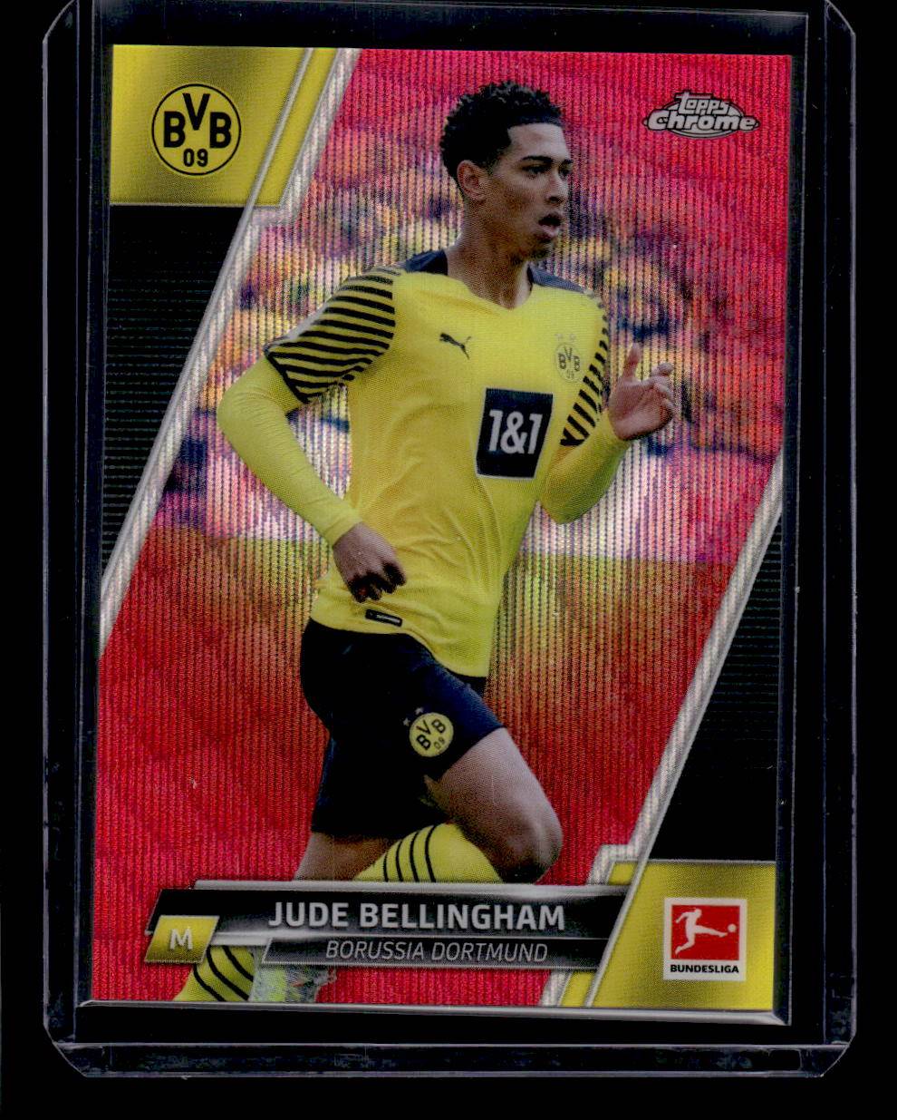 2021-22 Topps Chrome Bundesliga #31 Bellingham Magenta Wave Refractors #/399