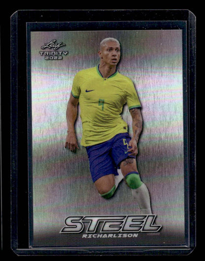 2022 Leaf Trinity - Trinity Steel Prismatic Silver #TSB-31 Richarlison #/30