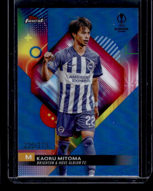 2023-24 Finest UEFA Club Competitions #48 Kaoru Mitoma Sky Blue #/275