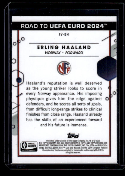 2023 Topps Pristine Road To Euro 2024 #IV-EH Erling Haaland Inevitable