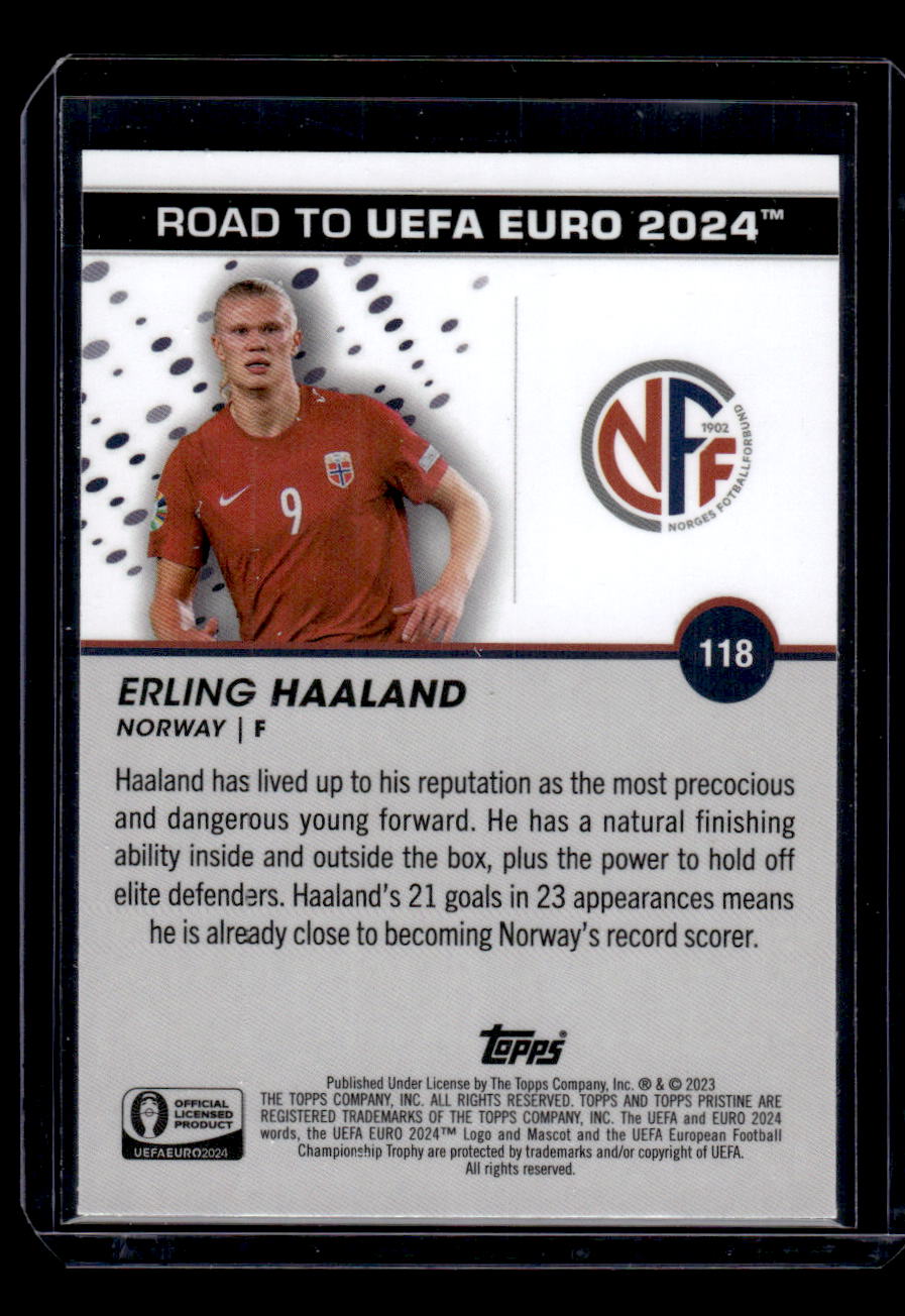 2023 Topps Pristine Road To Euro 2024 #118 Erling Haaland