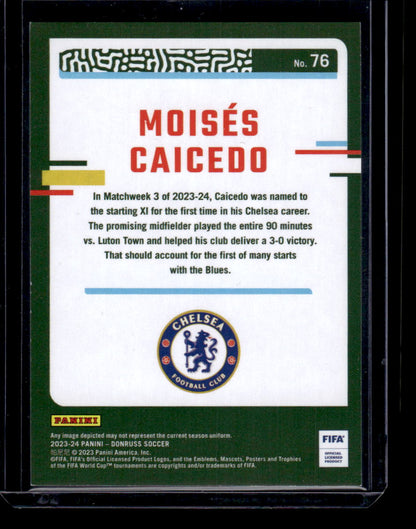 2023-24 Donruss #76 Moises Caicedo Teal #/199