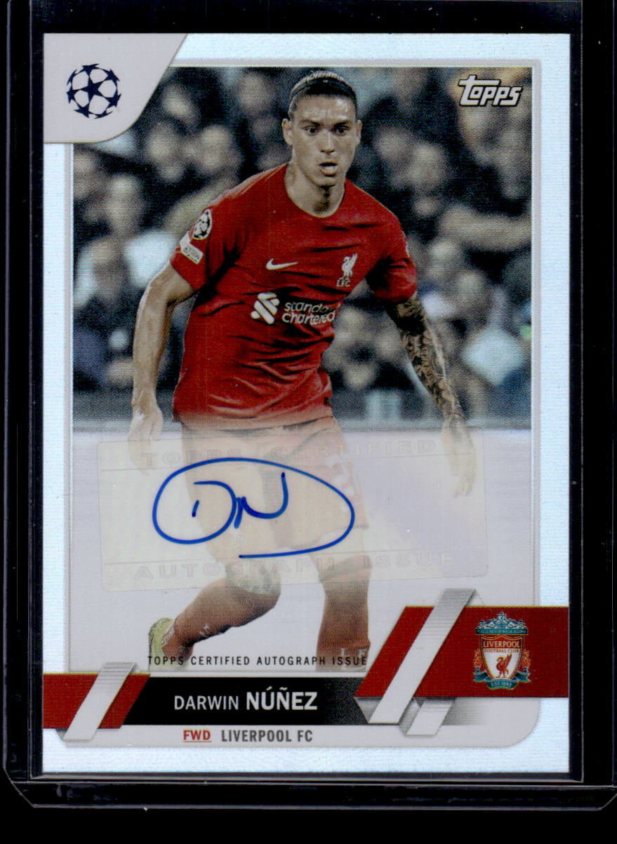 2022-23 Topps UEFA Club Competitions #A-DN Darwin Núñez Base Autographs