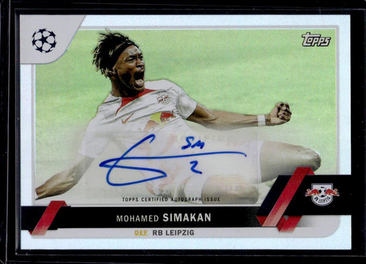 2022-23 Topps UEFA Club Competitions #A-MS Mohamed Simakan Base Autographs