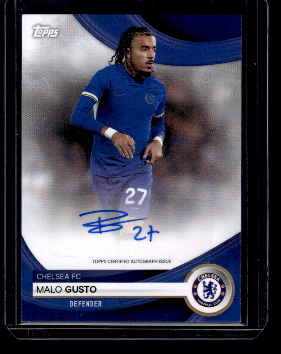 2023-24 Topps Chelsea Team Set #AU-MG Malo Gusto Base Card Autographs