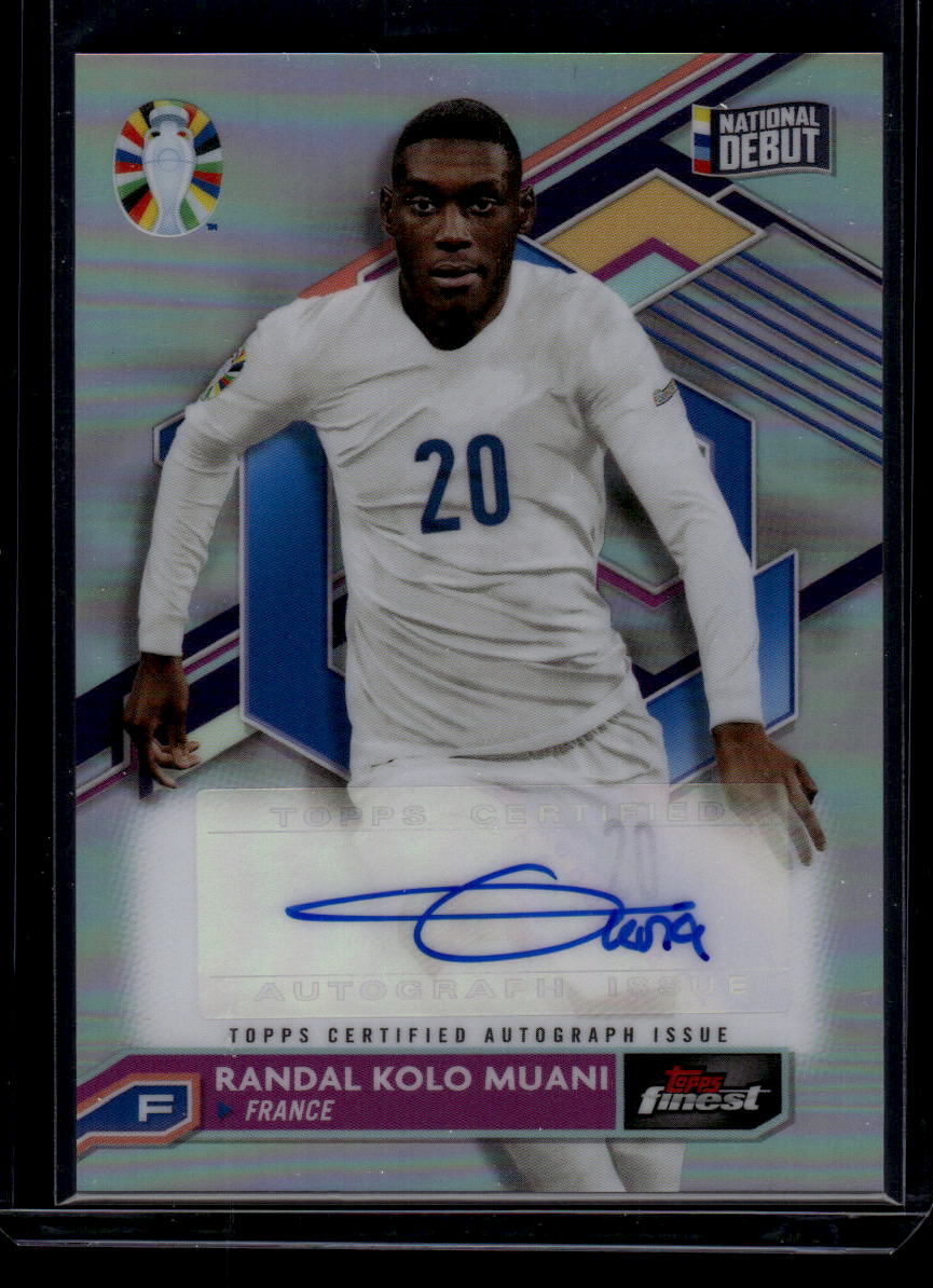 2023 Finest Road to UEFA EURO 2024 Randal Kolo Muani Base Card Autographs