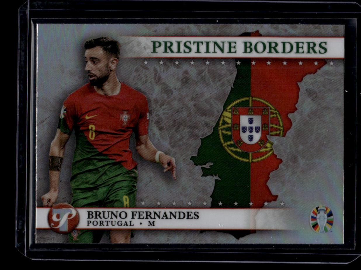 2023 Topps Pristine Road To Euro 2024 #PB-BF Bruno Fernandes Pristine Borders