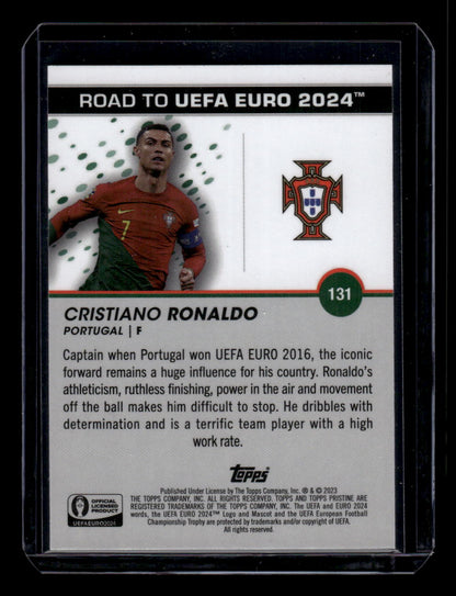 2023 Topps Pristine Road To Euro 2024 #131 Cristiano Ronaldo