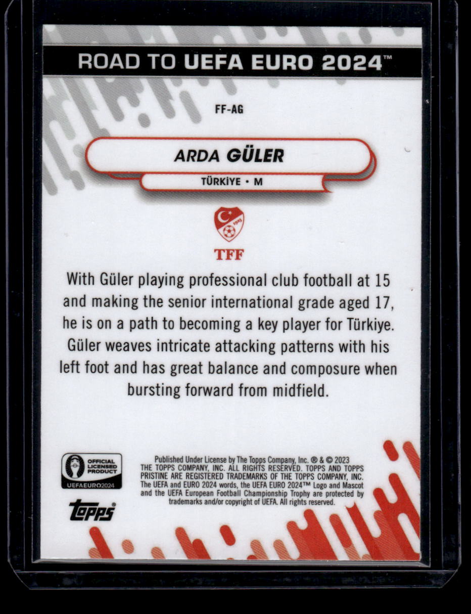 2023 Topps Pristine Road To Euro 2024 #FF-AG Arda Güler Fresh Faces