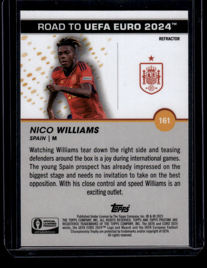 2023 Topps Pristine Road To Euro 2024 #161 Nico Williams