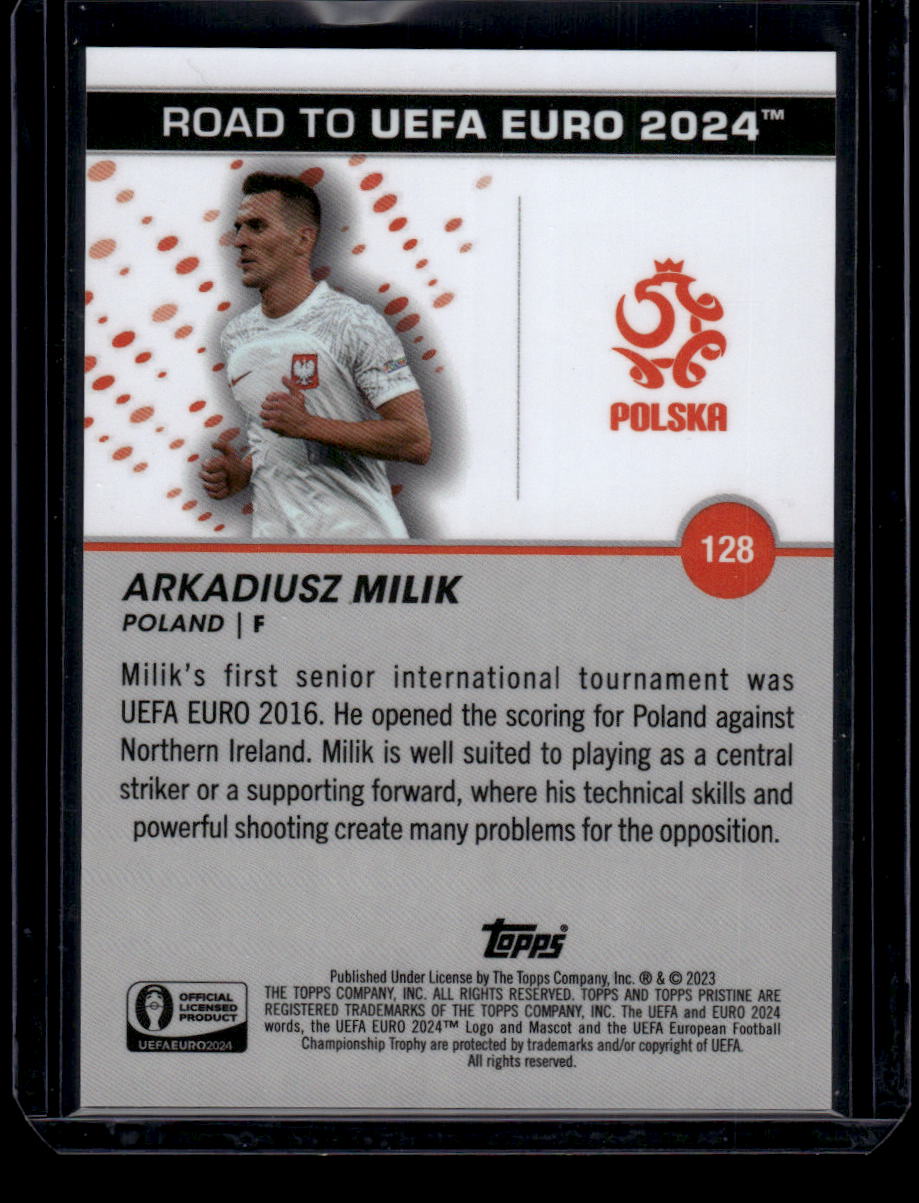 2023 Topps Pristine Road To Euro 2024 #128 Arkadiusz Milik Green #/125