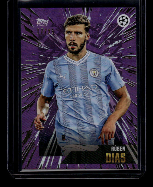 2023-24 Topps Gold UEFA Club Competitions Ruben Dias SN25 17/25