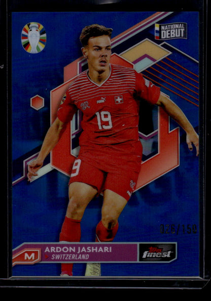 2023 Finest Road to UEFA EURO 2024 #88 Ardon Jashari Blue Refractor #/150