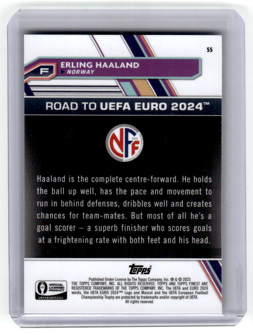 2023 Finest Road to UEFA EURO 2024 #55 Erling Haaland