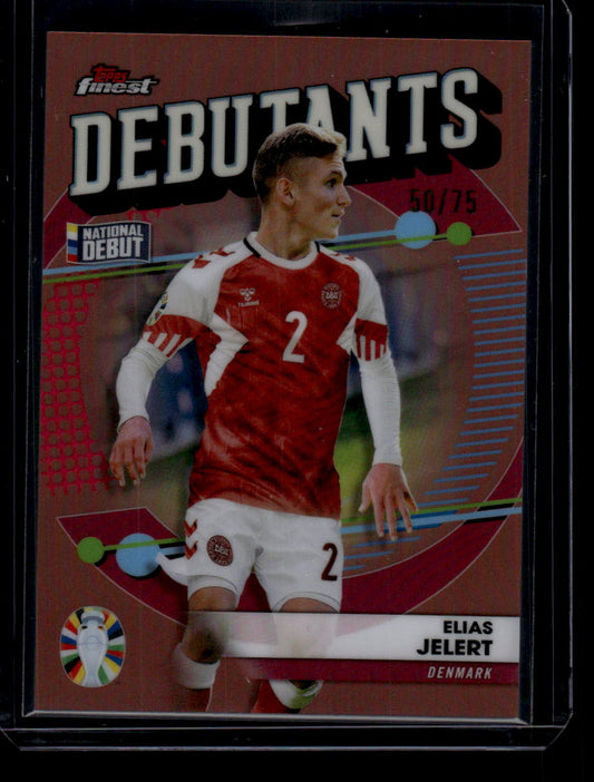 2023 Finest Road to UEFA EURO 2024 Elias Jelert Finest Debutants Rose Gold #/75