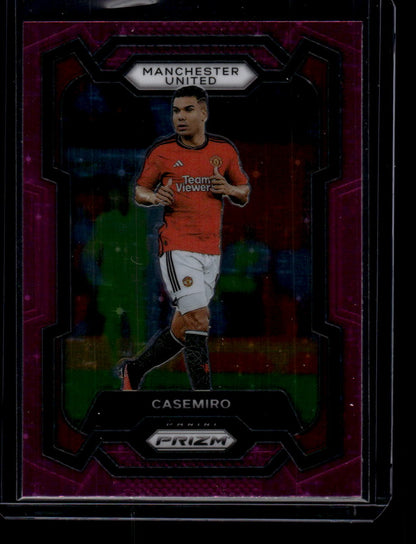 2023-24 Panini Prizm Premier League #42 Casemiro Pink Stars Prizm