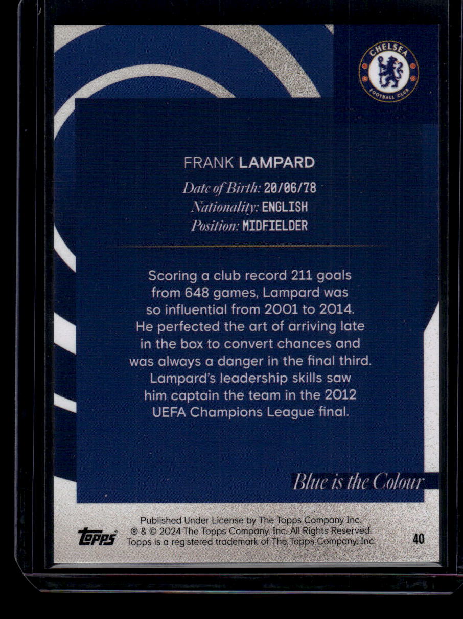 2023-24 Topps Chelsea Team Set #40 Frank Lampard Icy Foil