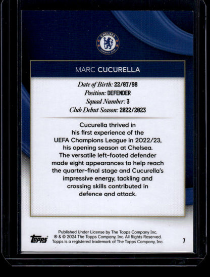 2023-24 Topps Chelsea Team Set #7 Marc Cucurella #/50