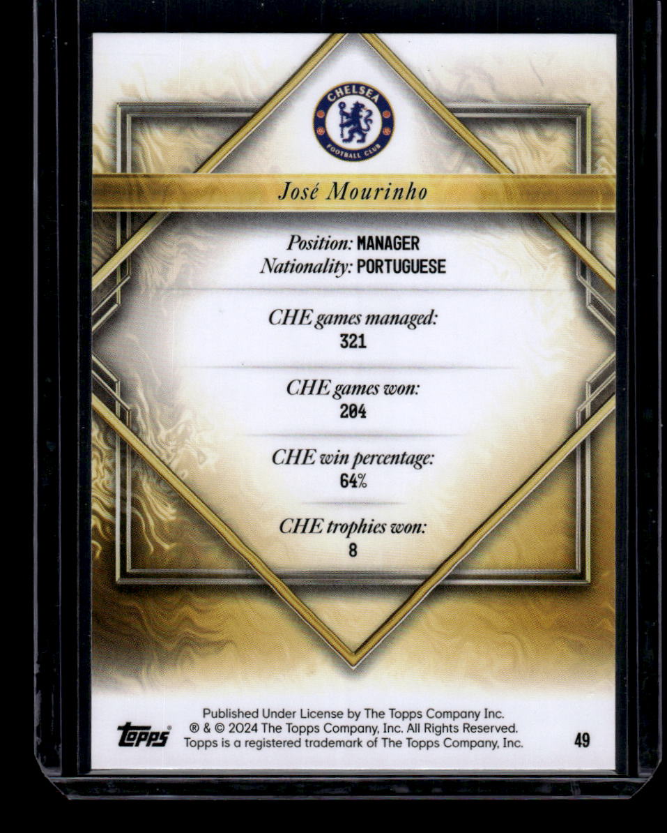 2023-24 Topps Chelsea Team Set #49 José Mourinho