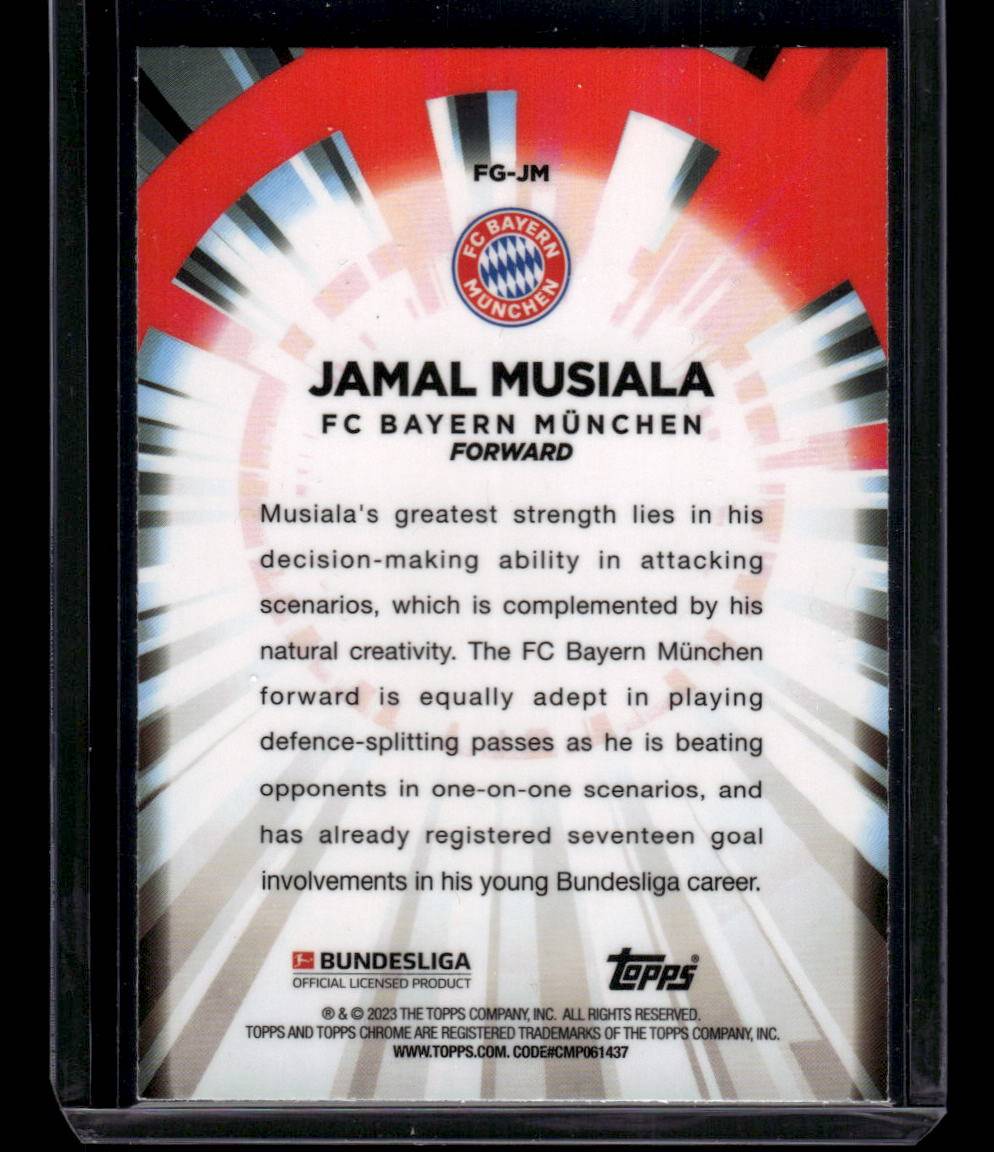 2022-23 Topps Chrome Bundesliga #FG-JM Jamal Musiala Flash of Genius