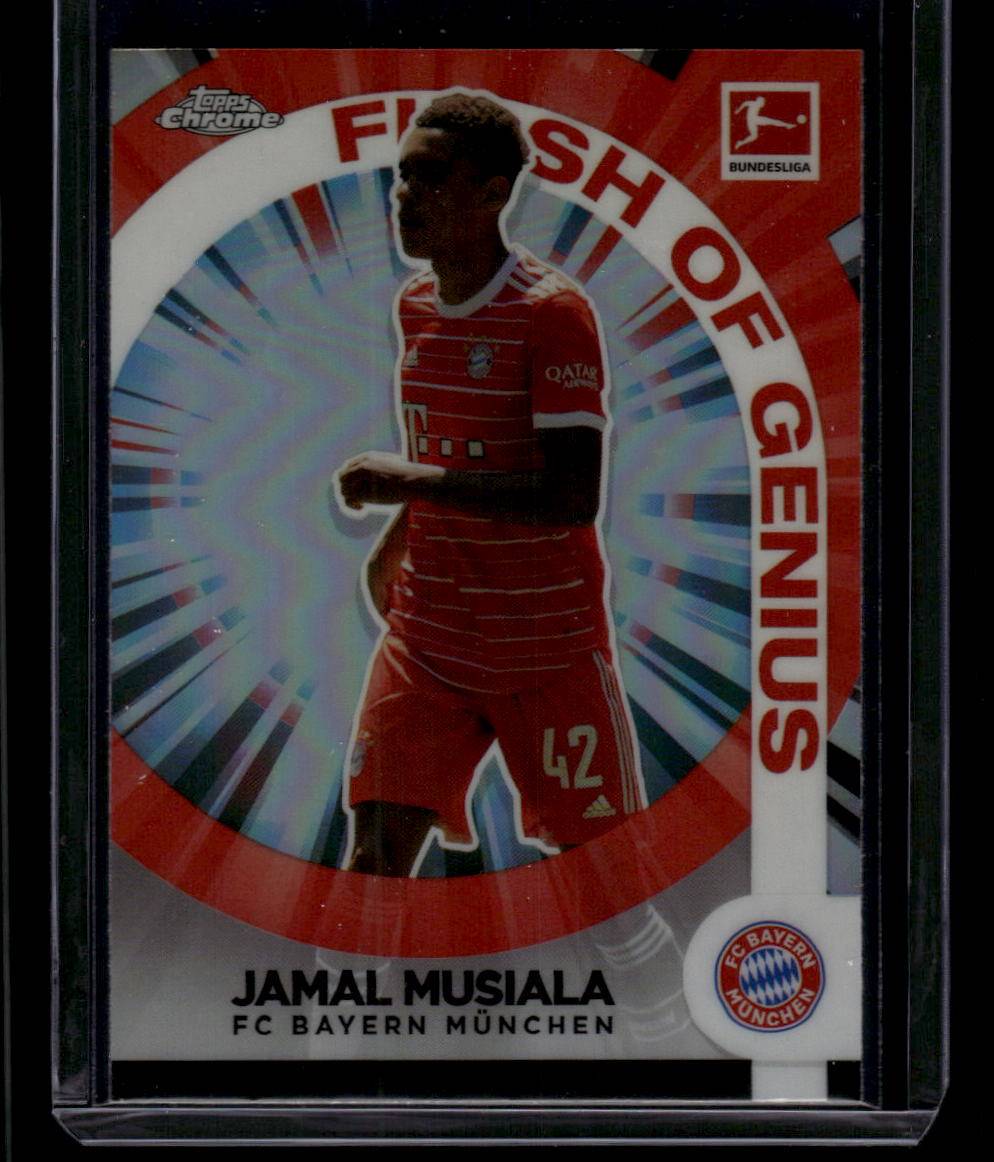 2022-23 Topps Chrome Bundesliga #FG-JM Jamal Musiala Flash of Genius