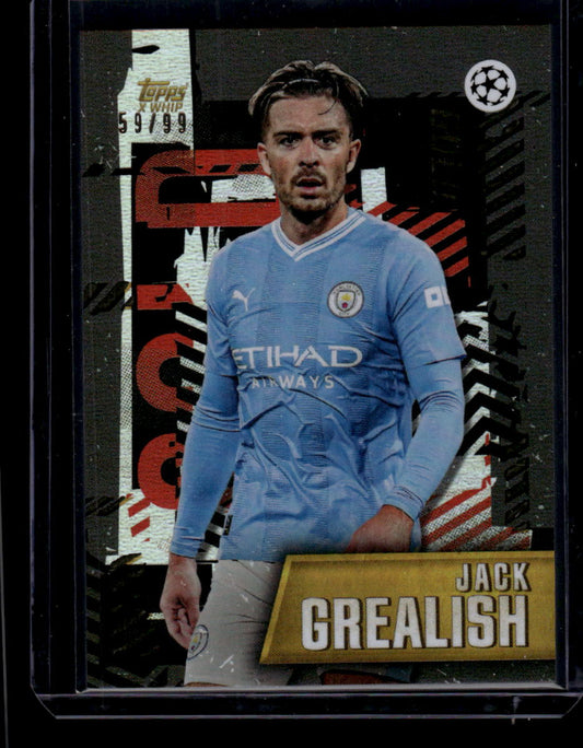 2023-24 Topps Gold UEFA Club Competitions Jack Grealish #/99