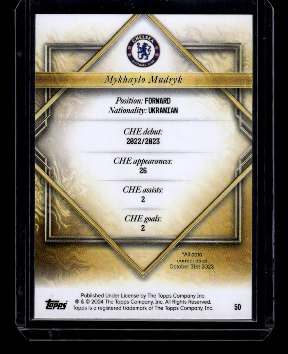 2023-24 Topps Chelsea Team Set #50 Mykhailo Mudryk2