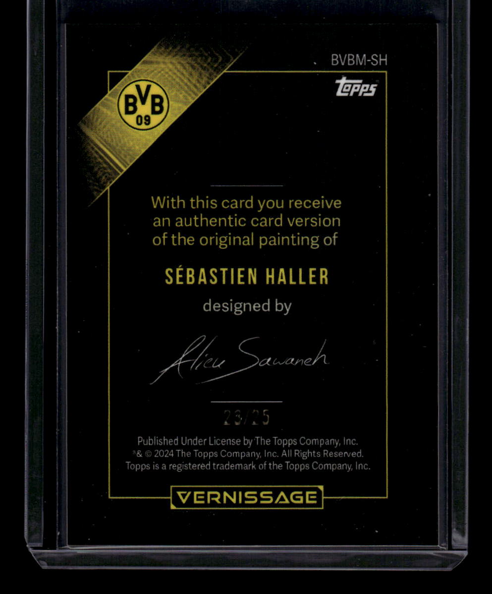 2023-24 Topps BVB Vernissage Sebastien Haller Magnum Opus #/25