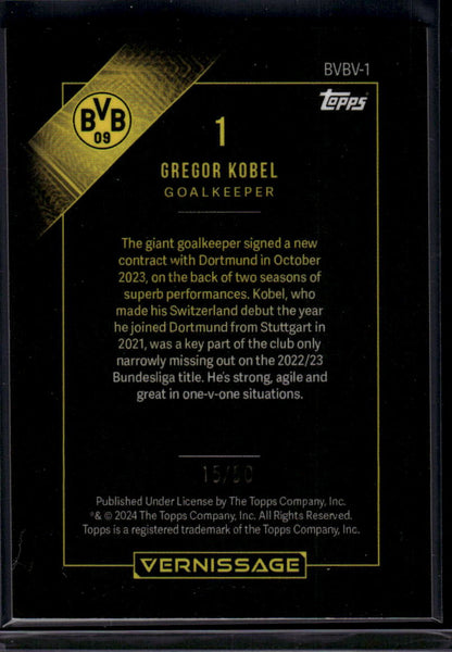 2023-24 Topps Borussia Dortmund Vernissage Gregor Kobel  #/50