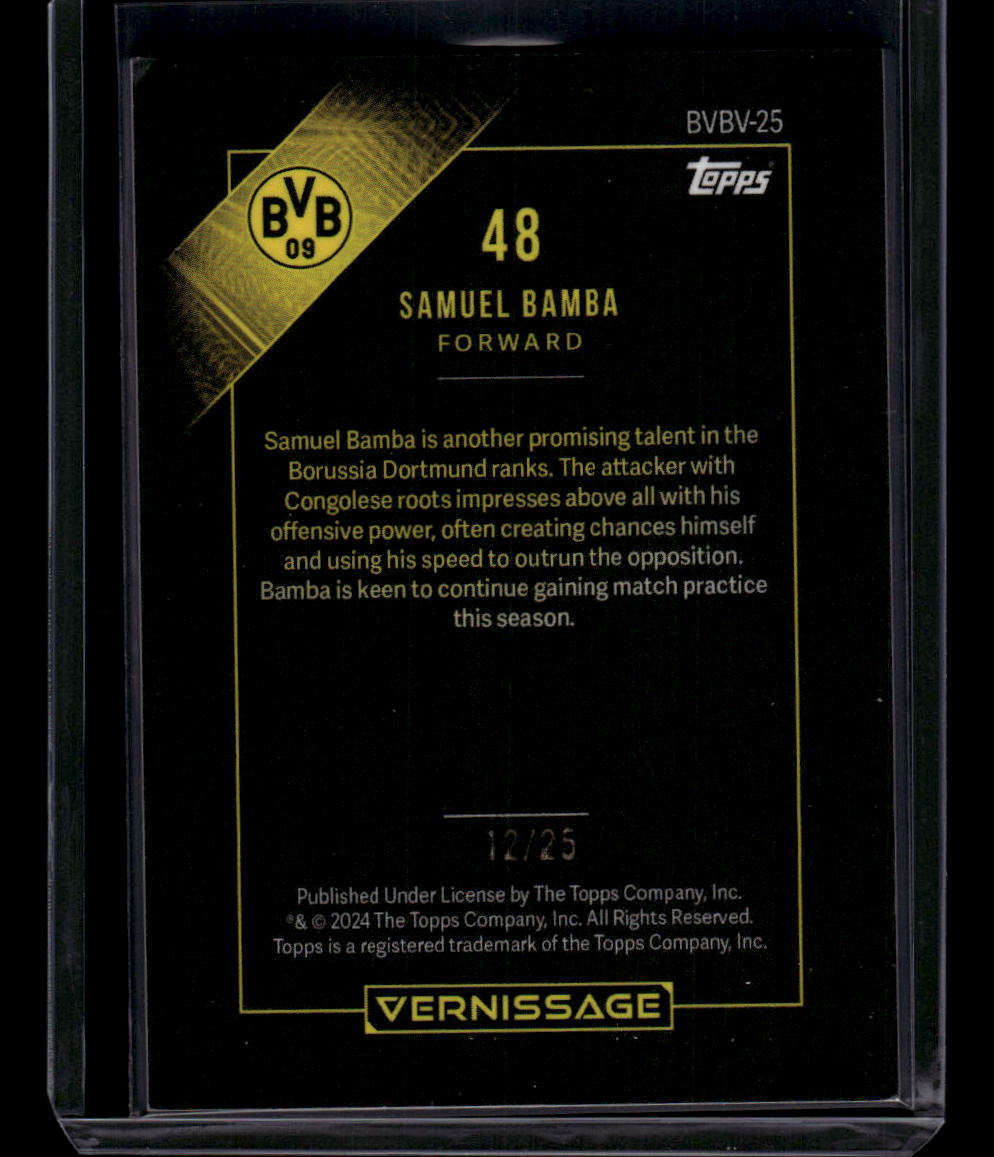 2023-24 Topps Borussia Dortmund Vernissage Samuel Bamba  #/25