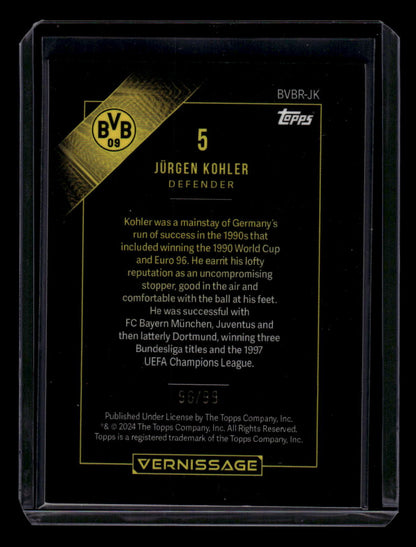 2023-24 Topps Borussia Dortmund Vernissage Jürgen Kohler #/99