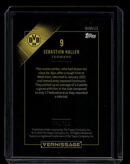 2023-24 Topps Borussia Dortmund Vernissage Sebastien Haller 140/150